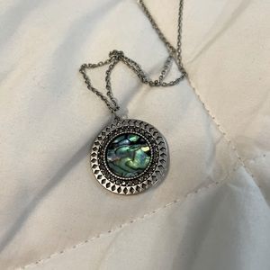 4 for $20 item - Long Silver American Eagle Necklace